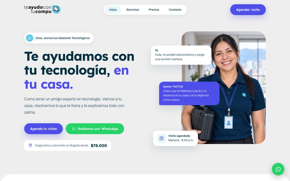 Propuesta C · Cálido & Cercano